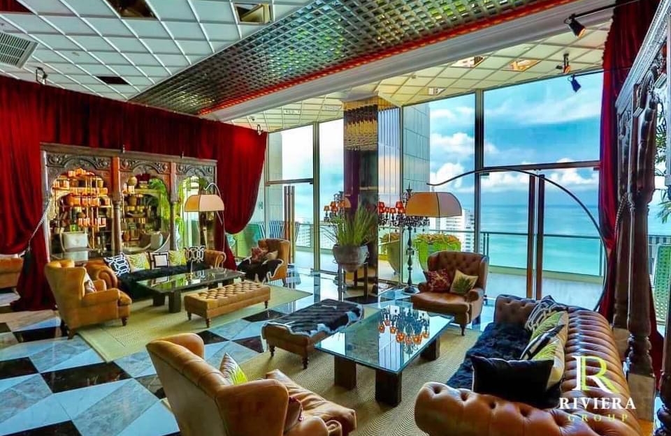 ปล่อยเช่ารายปี Riviera Jomtien ริเวียร่า 1 ห้องนอน ชั้น 23 วิวเมือง (ทำ Airbnb ได้)