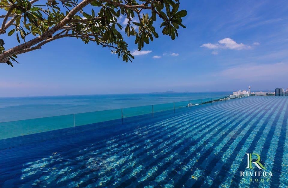 ปล่อยเช่ารายปี Riviera Jomtien ริเวียร่า 1 ห้องนอน ชั้น 23 วิวเมือง (ทำ Airbnb ได้)