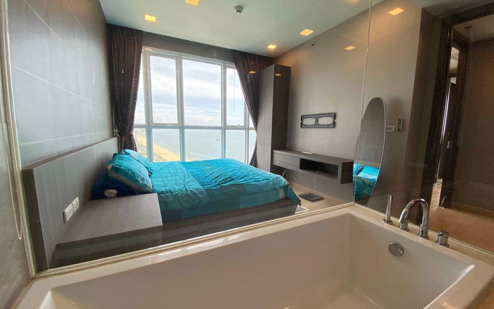 ปล่อยเช่ารายปี Cetus จอมเทียน 2 ห้องนอน ชั้น 25 วิวทะเล