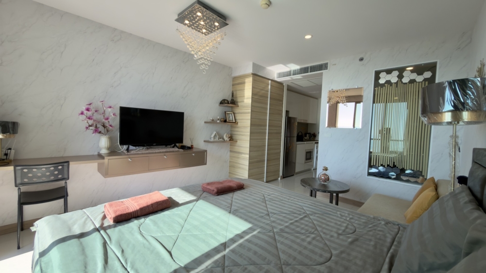 ปล่อยเช่า Riviera Jomtien ริเวียร่า จอมเทียน Studio ชั้น 15 วิวทะเล ติดเจ้าของ