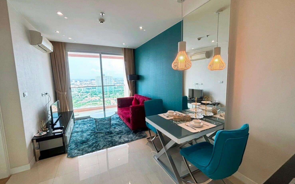 ปล่อยเช่า Grand Ciribbean Jomtien แกรนด์ คาริบเบียน จอมเทียน 1 ห้องนอน ชั้น 26 วิวสระ และวิวทะเล