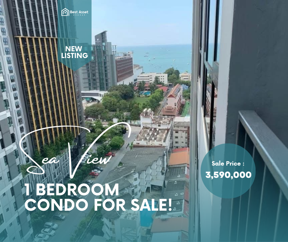 ขาย The Base Central Pattaya เดอะเบส พัทยากลาง 1 ห้องนอน วิวทะเล (2)