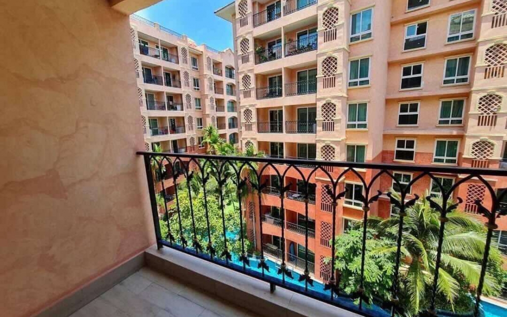 ปล่อยเช่ารายปี Seven Sea Condo Resort Jomtien เซเว่นซีคอนโด รีสอร์ท จอมเทียน 1 ห้องนอน ชั้น 5 วิวสระ