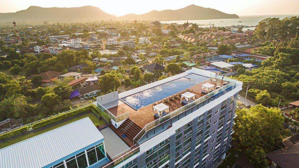 ปล่อยเช่า Sea Saran Condo Bangsaray ซี สราน บางเสร่ Studio ชั้น 2 วิวสวน