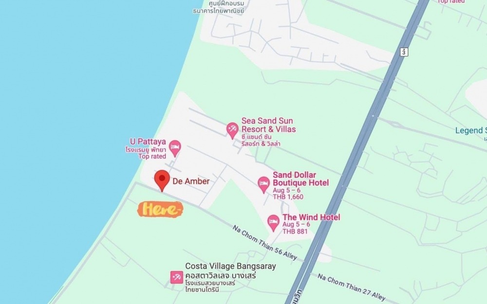 ขาย De Amber Bang Saray ดิ แอมเบอร์ บางเสร่ 1 ห้องนอน วิวเมือง (2)