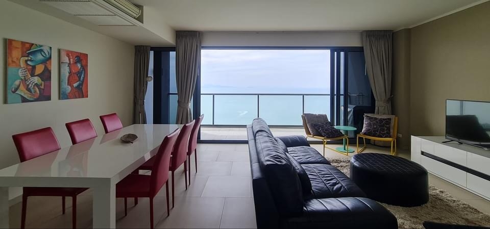 ปล่อยเช่ารายปี The Zire วงศ์อมาตย์ 2 ห้องนอน ชั้น 28 วิวทะเล