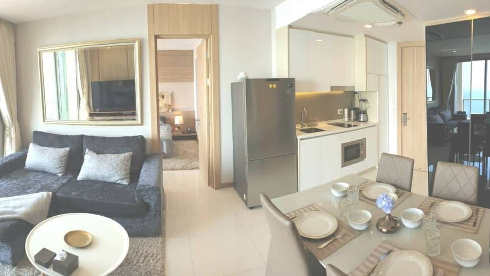 ให้เช่า ริเวียร่า วงศ์อมาตย์ 2 ห้องนอน วิวทะเล