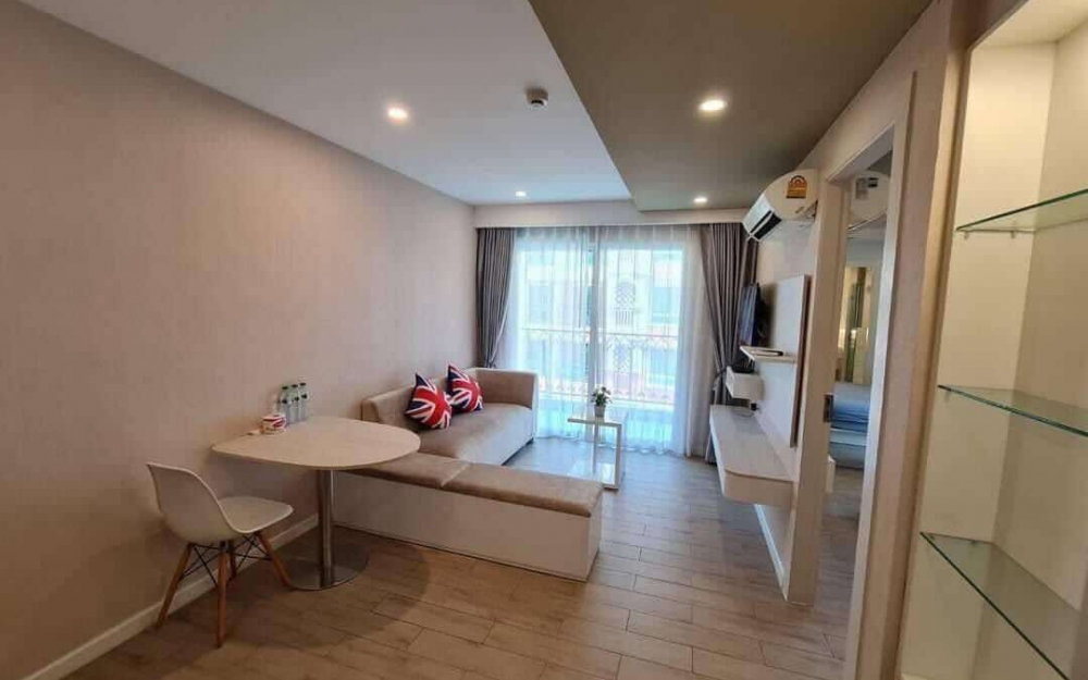 ปล่อยเช่ารายปี Seven Sea Condo Resort Jomtien เซเว่นซีคอนโด รีสอร์ท จอมเทียน 1 ห้องนอน ชั้น 5 วิวสระ