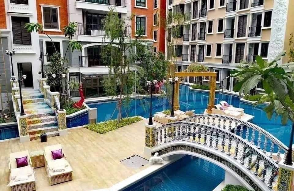 ปล่อยเช่า Espana เอสปาน่า จอมเทียน 1 ห้องนอน ชั้น 2 วิวสวน