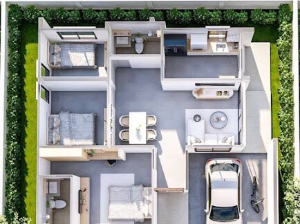 ขายบ้านเดี่ยวชั้นเดียว 3 ห้องนอน 2 ห้องน้ำ หนองเกตุใหญ่ (2)