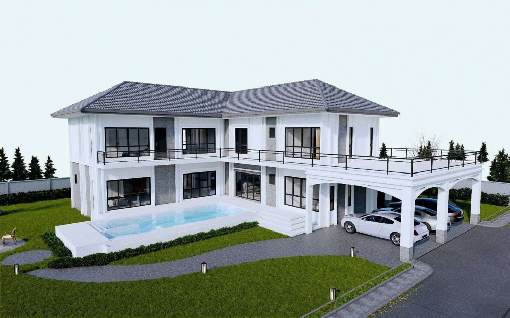 ขายบ้าน Pool Villa 2 ชั้น 5 ห้องนอน 6 ห้องน้ำ สยามคันทรีคลับ (3)