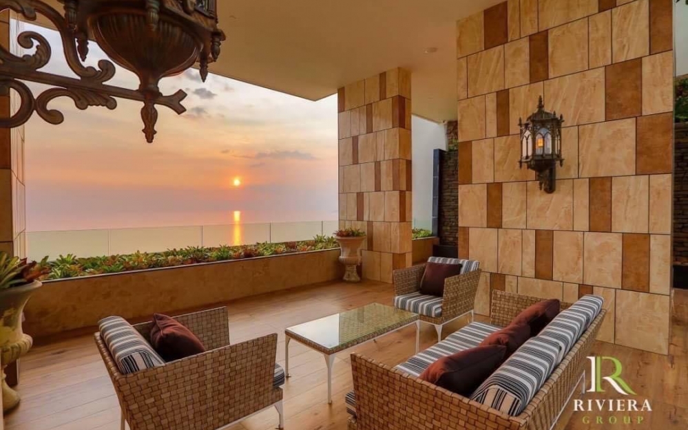 ปล่อยเช่ารายปี Riviera Jomtien ริเวียร่า 1 ห้องนอน ชั้น 23 วิวเมือง (ทำ Airbnb ได้)