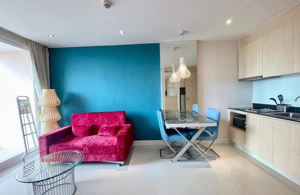 ปล่อยเช่า Grand Caribbean Jomtien แกรนด์ คาริบเบียน จอมเทียน 1 ห้องนอน ชั้น 7 วิวสระ