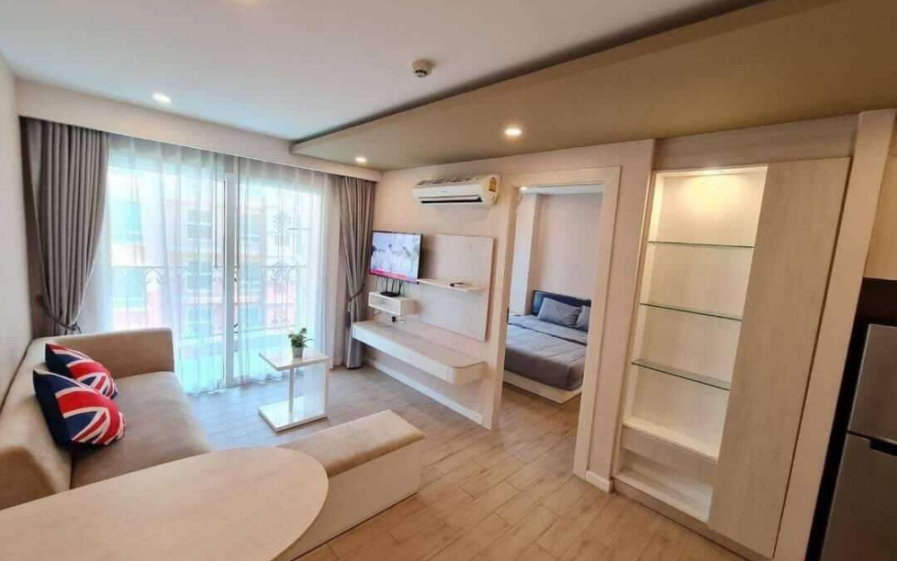ปล่อยเช่ารายปี Seven Sea Condo Resort Jomtien เซเว่นซีคอนโด รีสอร์ท จอมเทียน 1 ห้องนอน ชั้น 5 วิวสระ