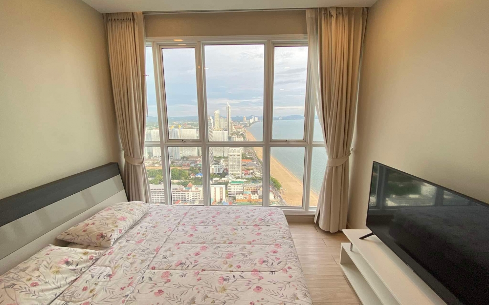 ปล่อยเช่ารายปี Cetus จอมเทียน 2 ห้องนอน ชั้น 40+ วิวทะเล