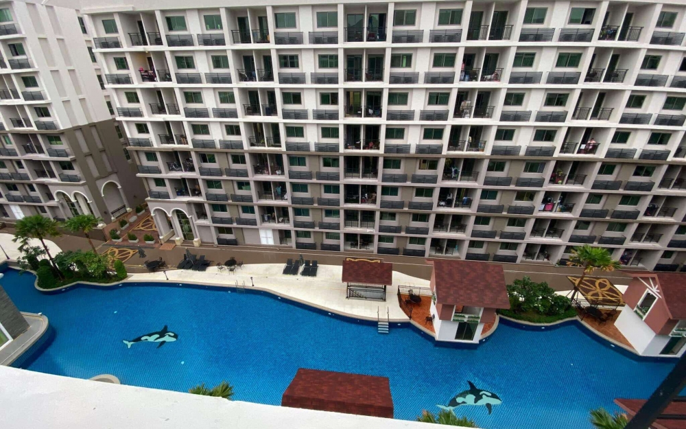 ปล่อยเช่ารายปี Arcadia Beach Continental อะคาเดีย บีช คอนติเนนทัล พัทยาใต้-ทัพพระยา 2 ห้องนอน 2 ห้องน้ำ ชั้น 7 วิวสระ