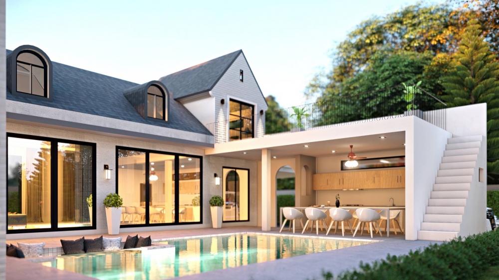 ขาย Pool Villa 2 ชั้น 5 ห้องนอน 7 ห้องน้ำ เขาชีจรรย์ (2)