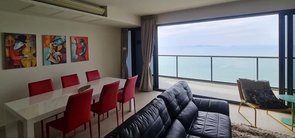 ปล่อยเช่ารายปี The Zire วงศ์อมาตย์ 2 ห้องนอน ชั้น 28 วิวทะเล