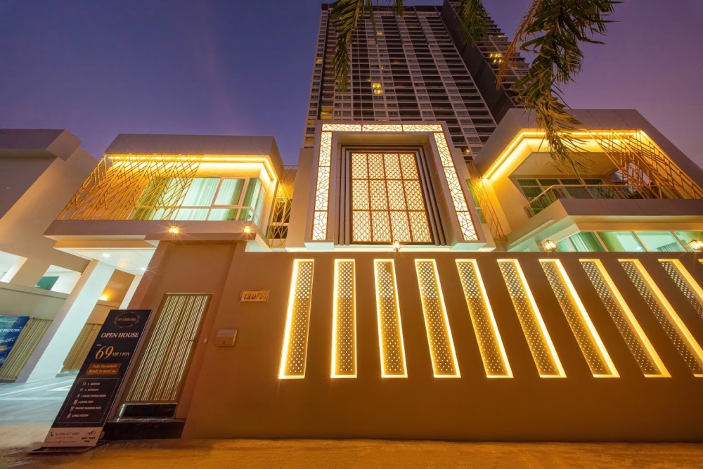 ให้เช่า Pool Villa 2 ชั้น 7 ห้องนอน 8 ห้องน้ำ จอมเทียน