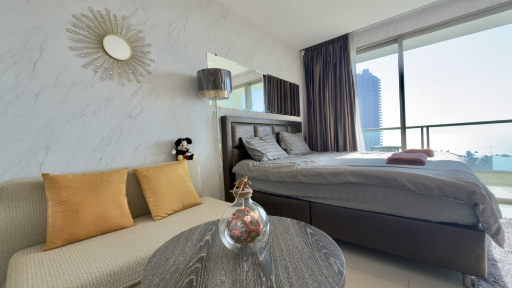 ปล่อยเช่า Riviera Jomtien ริเวียร่า จอมเทียน Studio ชั้น 15 วิวทะเล ติดเจ้าของ