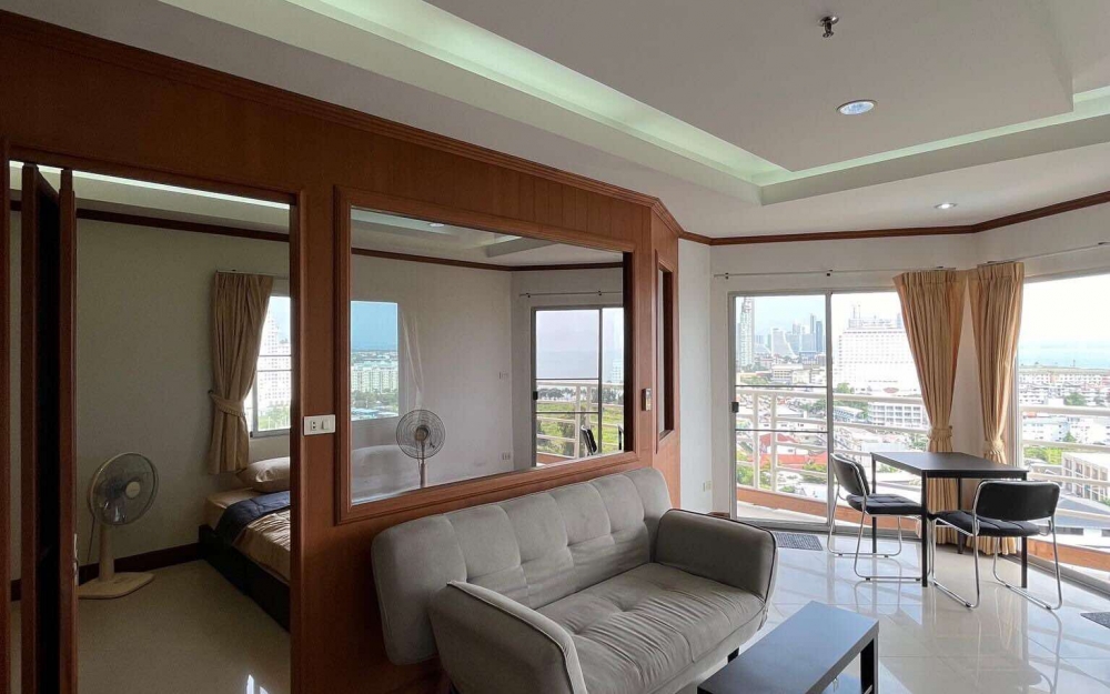 ปล่อยเช่ารายปี Rim Haad Condo Jomtien ริมหาด คอนโด จอมเทียน 1 ห้องนอน ชั้น 15 วิวทะเล