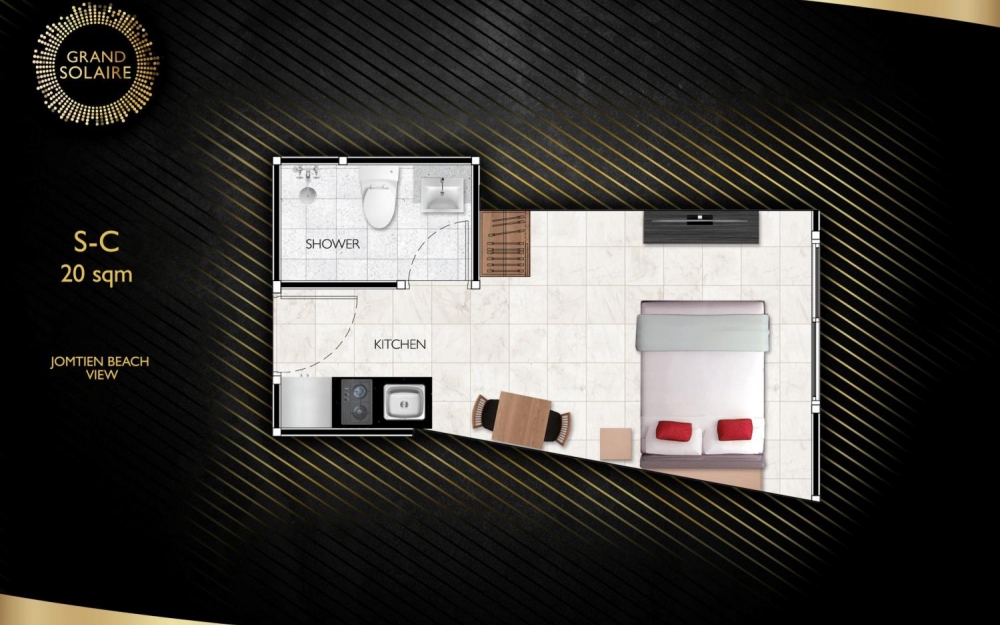 ขาย Grand Solaire Pattaya แกรนด์ โซแลร์ พัทยา Studio วิวทะเล (3)