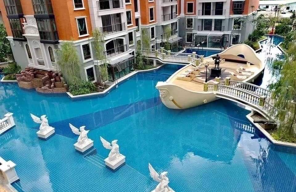 ปล่อยเช่า Espana เอสปาน่า จอมเทียน 1 ห้องนอน ชั้น 2 วิวสวน