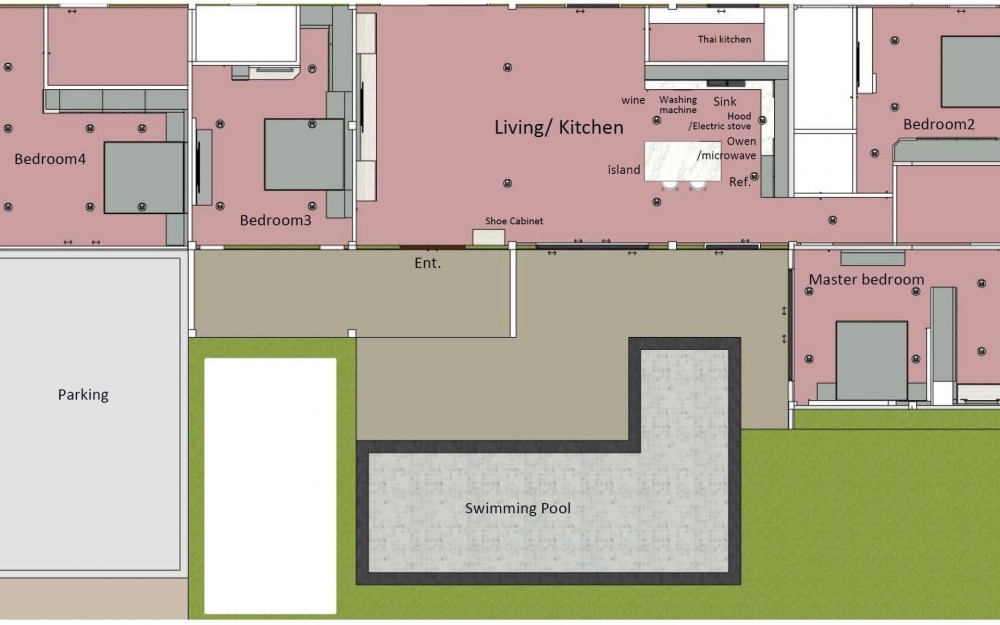 ขายบ้าน Pool Villa สร้างใหม่ 4 ห้องนอน 5 ห้องน้ำ ซ.สยามคันทรีคลับ ใกล้อ่างเก็บน้ำมาบประชัน (2)