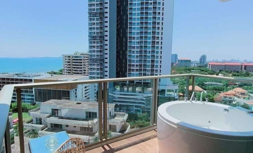 ปล่อยเช่ารายปี The Riviera Monaco Jomtien ริเวียร่า โมนาโค จอมเทียน 1ห้องนอน ชั้น 14 วิวทะเล