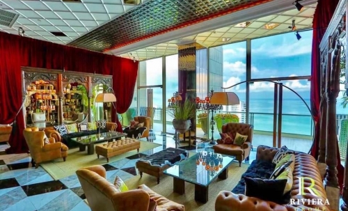 ปล่อยเช่ารายปี Riviera Jomtien ริเวียร่า 1 ห้องนอน ชั้น 23 วิวเมือง (ทำ Airbnb ได้)