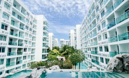 ขายพร้อมผู้เช่า Amazon Residence จองเทียน 1 ห้องนอน ชั้น 1 Pool access (2)