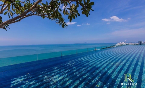 ปล่อยเช่ารายปี Riviera Jomtien ริเวียร่า 1 ห้องนอน ชั้น 23 วิวเมือง (ทำ Airbnb ได้)