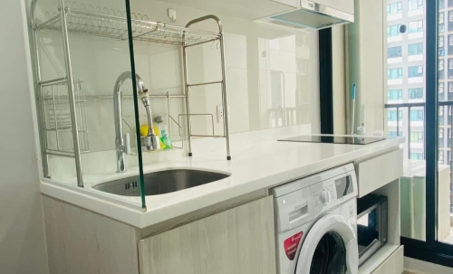 ขายพร้อมผู้เช่า  Life Asoke (ไลฟ์ อโศก) 1 ห้องนอน ชั้น 17 วิวสวน ห้วยขวาง บางกะปิ ติดเจ้าของ