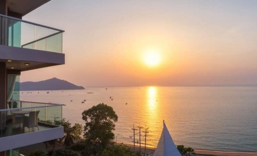 ให้เช่า Del Mare Bangsaray เดลมาเล่ย์ บางเสร่ 2 ห้องนอน 2 ห้องน้ำ วิวทะเล