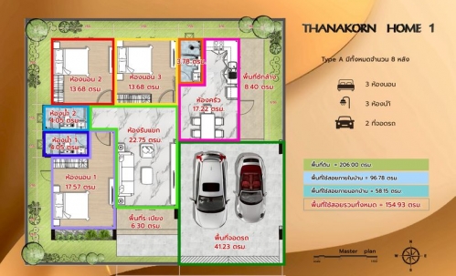 ขายบ้านเดี่ยวชั้นเดียว 3 ห้องนอน 3 ห้องน้ำ โรงโป๊ะ (3)