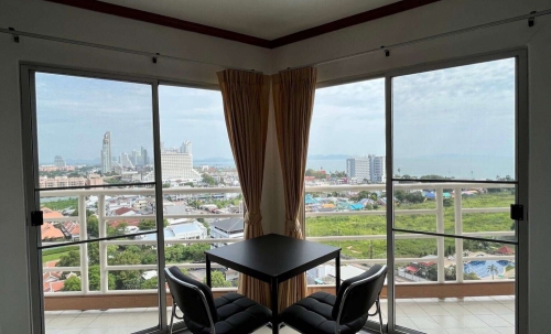 ปล่อยเช่ารายปี Rim Haad Condo Jomtien ริมหาด คอนโด จอมเทียน 1 ห้องนอน ชั้น 15 วิวทะเล