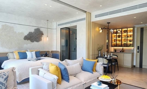 ขาย Arom ติดหาดวงศ์อมาตย์ 1 ห้องนอน ชั้น 10 วิวทะเล