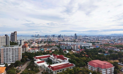 ปล่อยเช่า Grand Ciribbean Jomtien แกรนด์ คาริบเบียน จอมเทียน 1 ห้องนอน ชั้น 26 วิวสระ และวิวทะเล