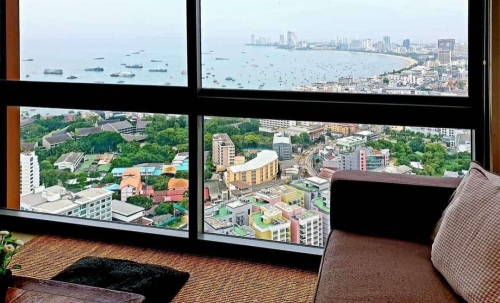 ปล่อยเช่าขั้นต่ำ 6 เดือน Unixx ยูนิกซ์ พระตำหนัก-พัทยาใต้ สตูดิโอ ชั้น 40 วิวทะเล