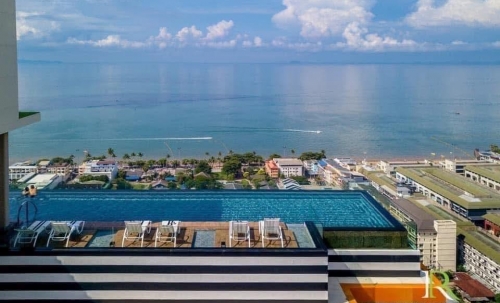 ให้เช่า Riviera Jomtien ริเวียร่า จอมเทียน 1 ห้องนอน วิวเมือง