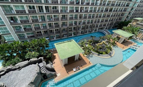 ปล่อยเช่ารายปี Dusit Grand Park2 Jomtien ดุสิต แกรนด์ ปาร์ค2 จอมเทียน 1 ห้องนอน ชั้น 6 วิวสระ