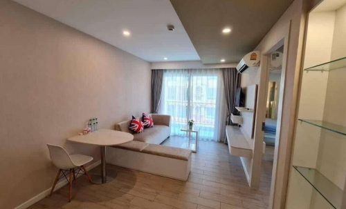 ปล่อยเช่ารายปี Seven Sea Condo Resort Jomtien เซเว่นซีคอนโด รีสอร์ท จอมเทียน 1 ห้องนอน ชั้น 5 วิวสระ