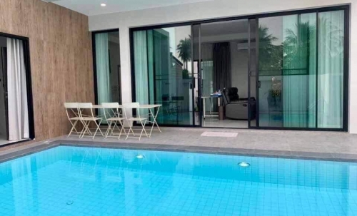 ขายพร้อมผู้เช่าบ้าน Pool Villa 3 ห้องนอน 2 ห้องน้ำ ใกล้โรงเรียนนานาชาติรีเจนท์ หนองปลาไหล (2)