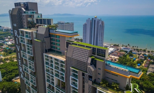 ปล่อยเช่ารายปี Riviera Jomtien ริเวียร่า 1 ห้องนอน ชั้น 23 วิวเมือง (ทำ Airbnb ได้)