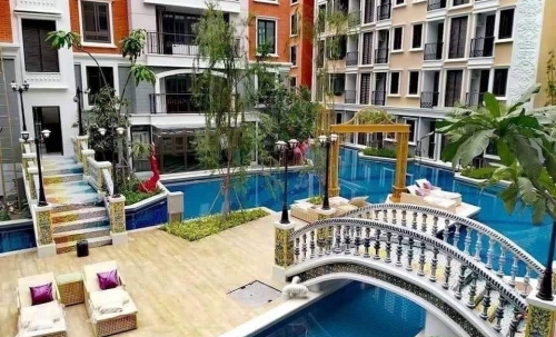 ปล่อยเช่า Espana เอสปาน่า จอมเทียน 1 ห้องนอน ชั้น 2 วิวสวน