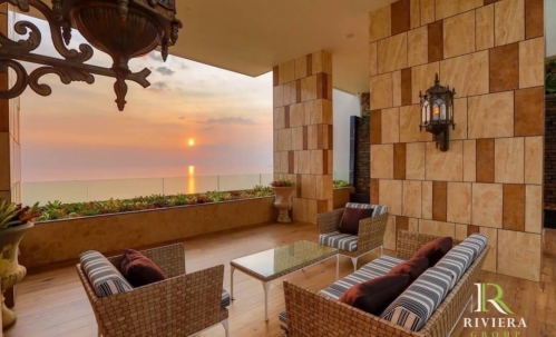 ปล่อยเช่ารายปี Riviera Jomtien ริเวียร่า 1 ห้องนอน ชั้น 23 วิวเมือง (ทำ Airbnb ได้)