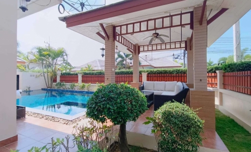 ให้เช่าพูลวิลล่า 3 ห้องนอน บ้านอำเภอ