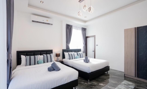 ให้เช่า Pool Villa 2 ชั้น 4 ห้องนอน 4 ห้องน้ำ ห้วยใหญ่