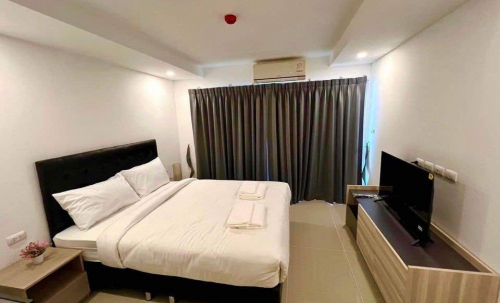 ปล่อยเช่า Sea Saran Condo Bangsaray ซี สราน บางเสร่ Studio ชั้น 2 วิวสวน