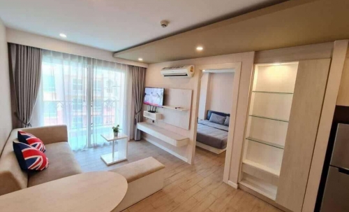 ปล่อยเช่ารายปี Seven Sea Condo Resort Jomtien เซเว่นซีคอนโด รีสอร์ท จอมเทียน 1 ห้องนอน ชั้น 5 วิวสระ